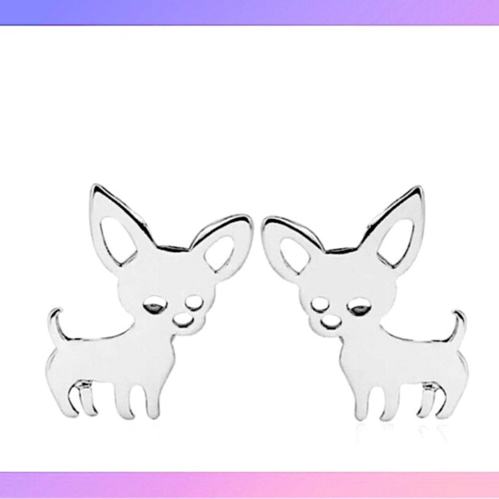 New!! Stainless Steel Chihuahua Earrings!